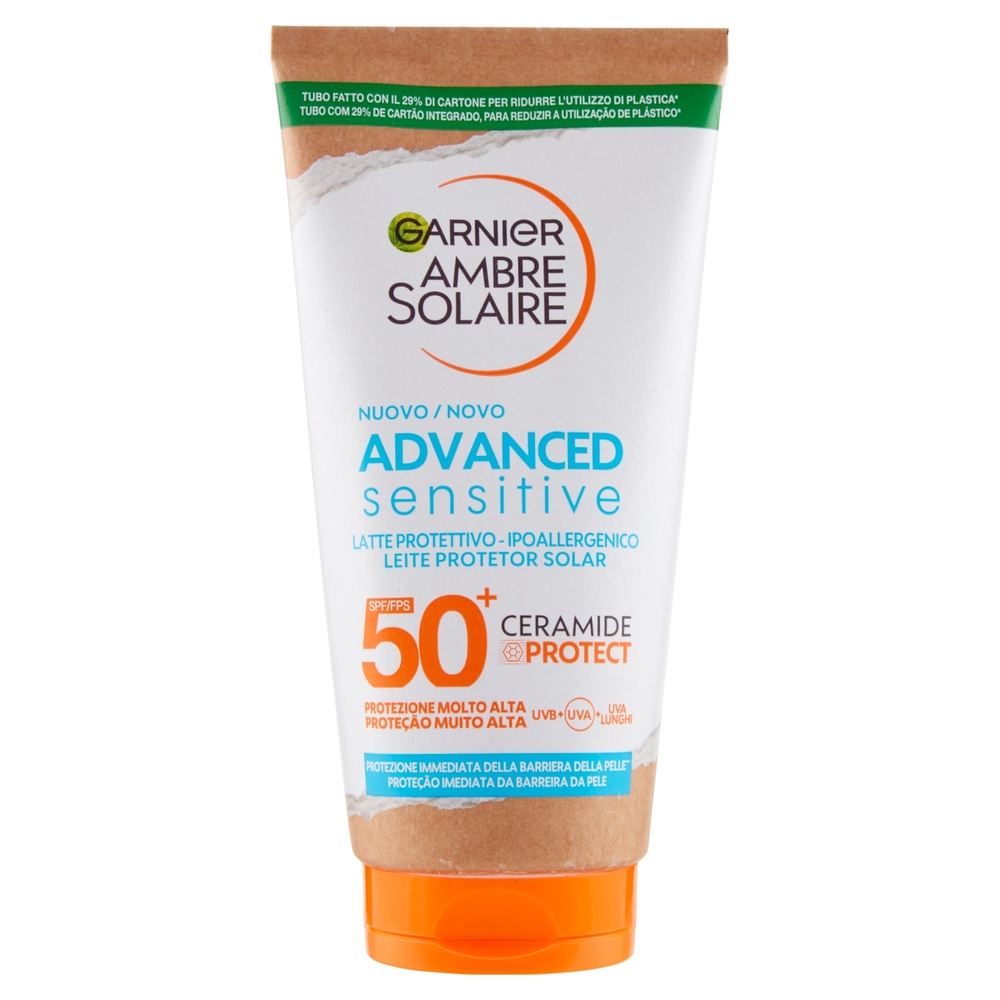 Garnier Ambre Solaire Advanced Sensitive Adulti Latte Ceramide Protect 175 ml